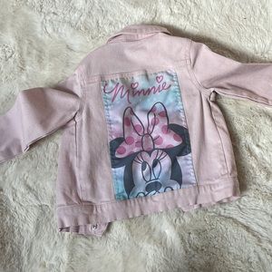 Girls Pink denim Minnie Mouse jacket